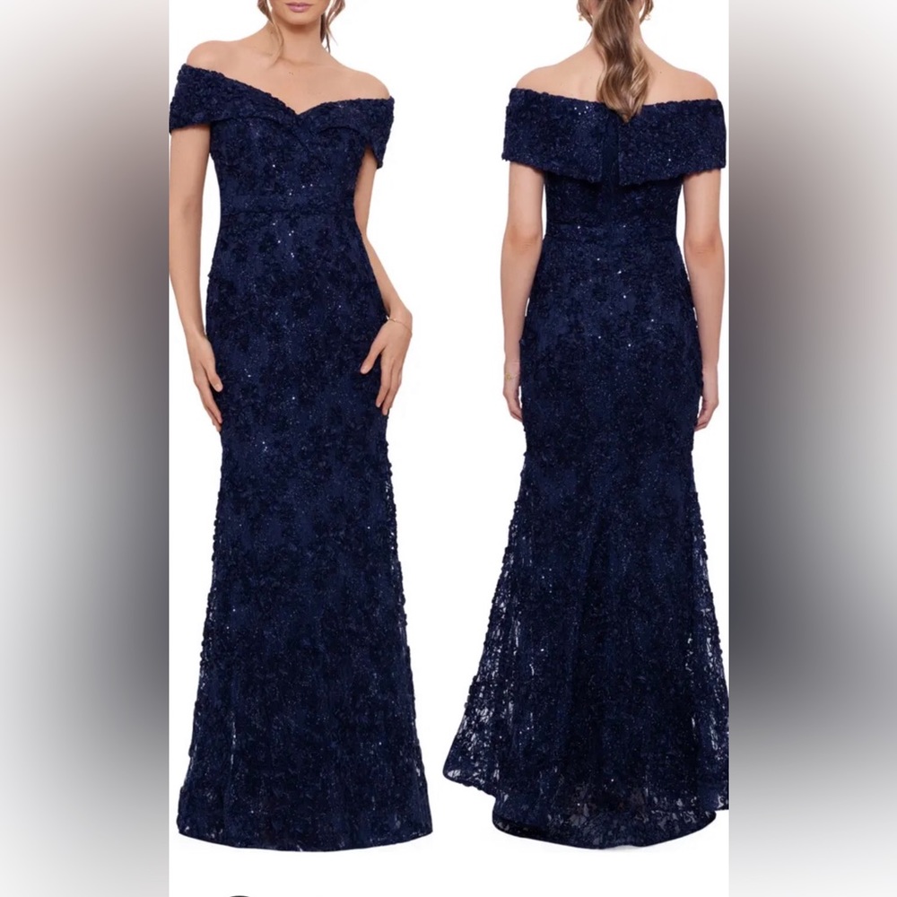 MACloth Couture Off Shoulder Sweetheart Neckline Formal Lace Dress